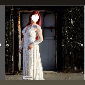 Wedding Dress/ Blush / size 8